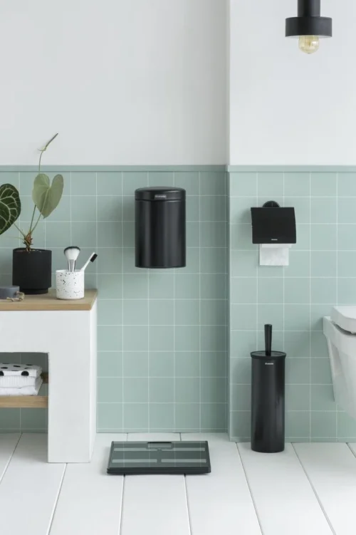 Brabantia WC Borstel - Met Houder - Matt Black -Badkamer Kast Winkel 799x1200 11