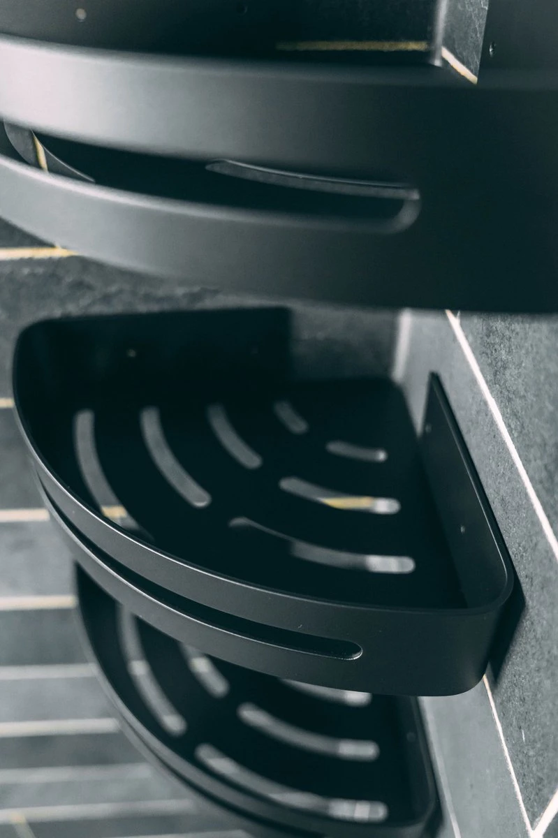 Sens Design Doucherekjes Set Van 3 - Doucherek Zonder Boren - Zwart 7 Sens Design Doucherekjes Set Van 3 - Doucherek Zonder Boren - Zwart - Afbeelding 7