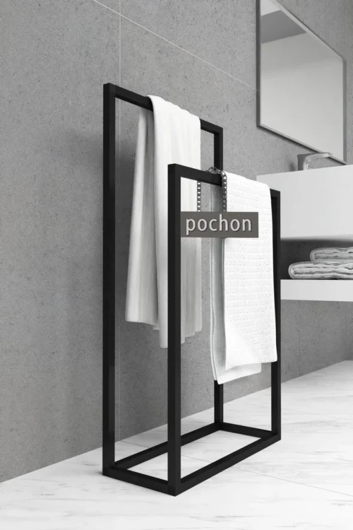 Pochon Home - Handdoekrek Metaal - Mat Zwart - Vrijstaand - Metaal - Handdoekhouder - 2 Rails 9 Pochon Home - Handdoekrek Metaal - Mat Zwart - Vrijstaand - Metaal - Handdoekhouder - 2 Rails -Badkamer Kast Winkel 800x1200 22