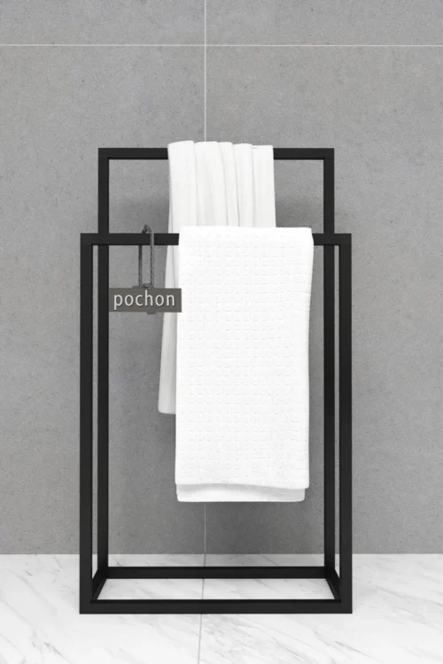 Pochon Home - Handdoekrek Metaal - Mat Zwart - Vrijstaand - Metaal - Handdoekhouder - 2 Rails 11 Pochon Home - Handdoekrek Metaal - Mat Zwart - Vrijstaand - Metaal - Handdoekhouder - 2 Rails -Badkamer Kast Winkel 800x1200 24