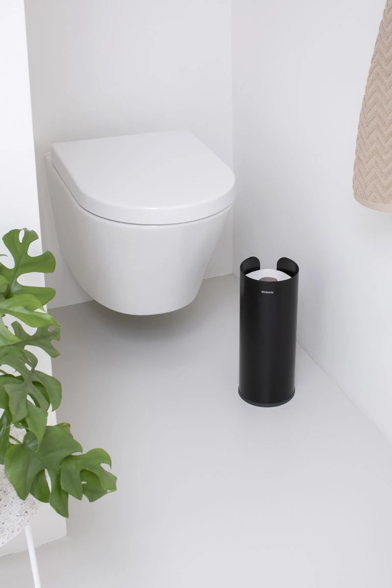 Brabantia ReNew Reserverolhouder - Matt Black 4 Brabantia ReNew Reserverolhouder - Matt Black - Afbeelding 4