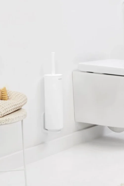 Brabantia MindSet WC Borstel Siliconen Met Houder - Mineral Fresh White -Badkamer Kast Winkel 800x1200 37