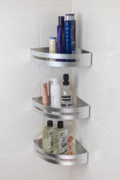 Sens Design Doucherekjes Set Van 3 - Doucherek Zonder Boren - Zilver -Badkamer Kast Winkel 800x1200 45