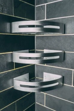 Sens Design Doucherekjes Set Van 3 - Doucherek Zonder Boren - Zilver -Badkamer Kast Winkel 800x1200 46