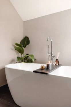 Luxe Badplank Zwart 85 Cm - Badplank Voor In Bad - Eiken Hout - Sterk En Duurzaam Materiaal - Massief Eikenhout - Badrek Zwart -Badkamer Kast Winkel 800x1200 58