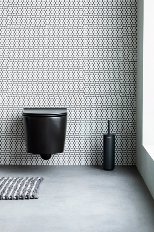 Brabantia MindSet WC Borstel Siliconen Met Houder - Mineral Infinite Grey -Badkamer Kast Winkel 800x1200 7