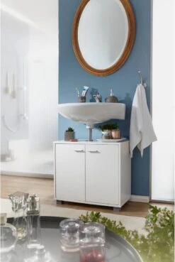 Nancy's Artesia Badkamerkast - Badkamermeubel - Badmeubel - Opbergruimte - Wit -Badkamer Kast Winkel 803x1200 4