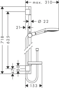 Hansgrohe Raindance Select S Doucheset 120 3jet PowderRain Met Unica'S Puro Glijstang 65 Cm Chroom -Badkamer Kast Winkel 808x1200 4
