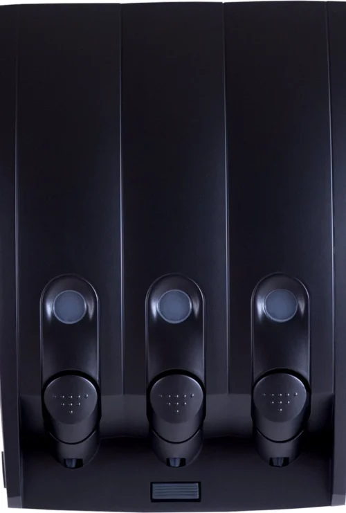 Aquathof, Zeepdispenser, Mat Zwart, 3 Kamer, 3 Reservoirs, 3x350ml, Hangend, Wandmontage 16 Aquathof, Zeepdispenser, Mat Zwart, 3 Kamer, 3 Reservoirs, 3x350ml, Hangend, Wandmontage -Badkamer Kast Winkel 810x1200 2