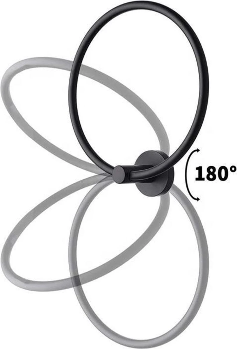 Merkloos Handdoekring Zwart - Handdoekrek Zwart - Badkamer Accessoires - Eenvoudig Te Monteren 4 Merkloos Handdoekring Zwart - Handdoekrek Zwart - Badkamer Accessoires - Eenvoudig Te Monteren - Afbeelding 4