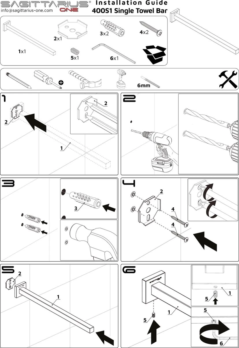 Sagittarius One 400S1-B Handdoekrek Zwart | Handdoekrek Badkamer | Handdoekenrek Zwart | Handdoekenrek Badkamer | Handdoekstang Zwart 40 Cm | Handdoekhouder Zwart 6 Sagittarius One 400S1-B Handdoekrek Zwart | Handdoekrek Badkamer | Handdoekenrek Zwart | Handdoekenrek Badkamer | Handdoekstang Zwart 40 Cm | Handdoekhouder Zwart - Afbeelding 6