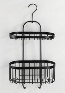 WENKO Doucherek 2-laags Classic Plus Black Mat Zwart - Doucherek Zonder Boren - Doucherek Hangend Zwart 15 WENKO Doucherek 2-laags Classic Plus Black Mat Zwart - Doucherek Zonder Boren - Doucherek Hangend Zwart -Badkamer Kast Winkel 831x1200