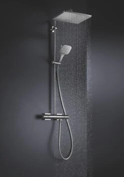 GROHE Rainshower Smartactive Cube 130 Douchekop - Ø 13cm - EcoJoy® - 3 Straalsoorten - 26582000 -Badkamer Kast Winkel 841x1200