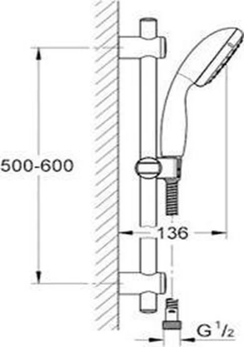 GROHE QuickFix Vitalio Start II Doucheset - Waterbesparende Handdouche - ø 10 Cm - Glijstang 60 Cm - Doucheslang 175 Cm 19 GROHE QuickFix Vitalio Start II Doucheset - Waterbesparende Handdouche - ø 10 Cm - Glijstang 60 Cm - Doucheslang 175 Cm -Badkamer Kast Winkel 844x1200 2