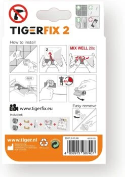 Tiger TigerFix Type 2 - Tiger Accessoires Monteren Zónder Boren -Badkamer Kast Winkel 846x1200 2