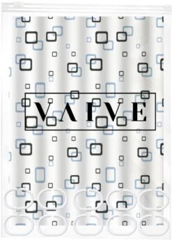 VAIVE Douchegordijn Blauw 180x200 - Anti Schimmel - Douchegordijnen - Ringen -Badkamer Kast Winkel 848x1200 14