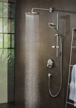 Hansgrohe Raindance Select S Doucheset 120 3jet PowderRain Met Unica'S Puro Glijstang 65 Cm Chroom -Badkamer Kast Winkel 848x1200 19