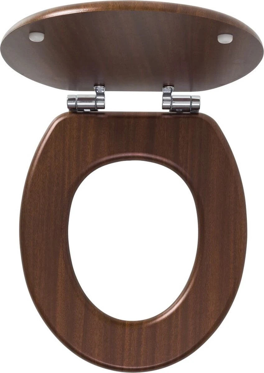 Tiger Douglas - Toiletbril - MDF - Walnoot 2 Tiger Douglas - Toiletbril - MDF - Walnoot - Afbeelding 2