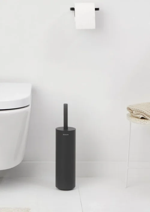 Brabantia MindSet WC Borstel Siliconen Met Houder - Mineral Infinite Grey -Badkamer Kast Winkel 852x1200 1