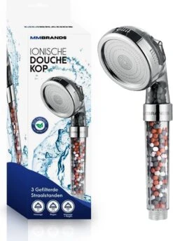MM Brands Ionische Douchekop - Waterbesparende Douchekop - Handdouche Met Hoge Druk En Filter - Regendouche
