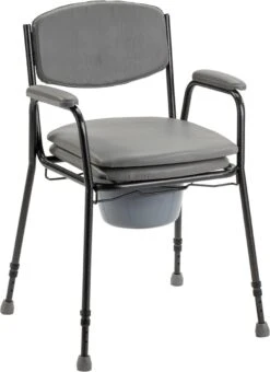 In Hoogte Verstelbare Toiletstoel / Postoel / WC Stoel Met Zachte Zitting. Tot 130 Kg Belastbaar. -Badkamer Kast Winkel 871x1200 3