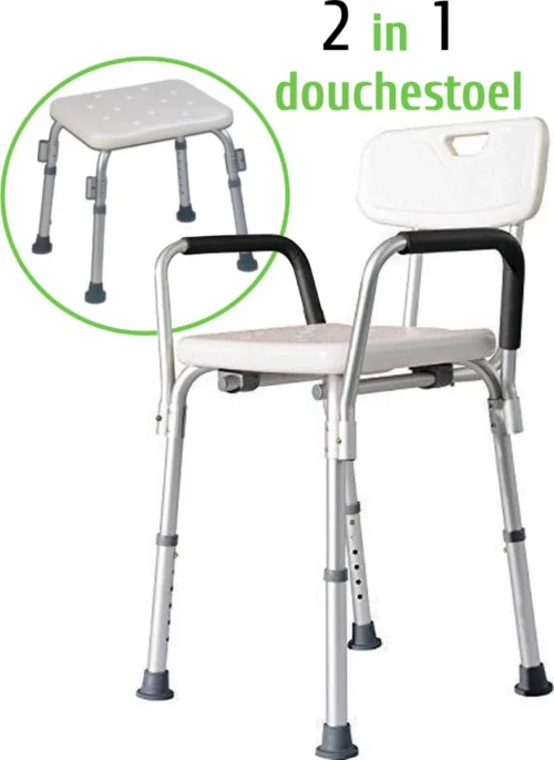 Douchestoel Met Afneembare Rugleuning En Armleuningen - Lichtgewicht En In Hoogte Verstelbaar - Douchekruk 14 Douchestoel Met Afneembare Rugleuning En Armleuningen - Lichtgewicht En In Hoogte Verstelbaar - Douchekruk -Badkamer Kast Winkel 874x1200 5