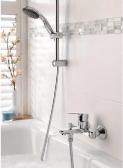 GROHE QuickFix Vitalio Start 100 Waterbesparende Douchekop - Ø 10 Cm - EcoJoy - 2 Straalstanden -Badkamer Kast Winkel 876x1200