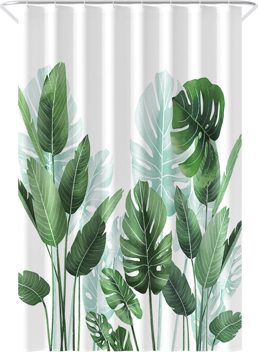 Loti Living Douchegordijn Anti Schimmel – Strelitzia - Inclusief Ringen – Waterdicht - Polyester - Douchegordijn 120x200 Cm 1 Loti Living Douchegordijn Anti Schimmel – Strelitzia - Inclusief Ringen – Waterdicht - Polyester - Douchegordijn 120x200 Cm