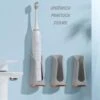 Happy Goodz Houder - Elektrische Tandenborstelhouder - GRIJS 1 Stuk - Flexibele Siliconen - Hangend Aan De Muur Zonder Boren - Geschikt Voor Oral-b & Philips Sonicare - Toothbrush Holder