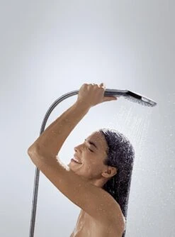 Hansgrohe Raindance Select E 120 3jet Handdouche - Chroom -Badkamer Kast Winkel 888x1200 3