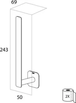 Tiger Colar - Reserverolhouder - Zwart -Badkamer Kast Winkel 891x1200 2