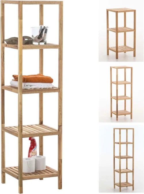 CLP Houten Badkamerrek / Keukenrek Walnoot XL -Badkamer Kast Winkel 892x1200 1