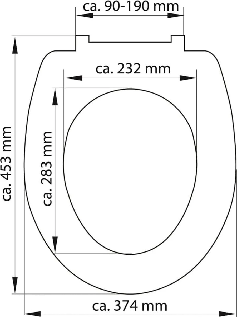SCHÜTTE WC-Bril 82304 ANTHRAZIT - Duroplast - Soft Close - Afklikbaar - RVS-Scharnieren - Gelakt - Antraciet 7 SCHÜTTE WC-Bril 82304 ANTHRAZIT - Duroplast - Soft Close - Afklikbaar - RVS-Scharnieren - Gelakt - Antraciet - Afbeelding 7