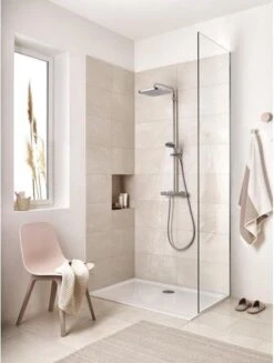 GROHE QuickFix Vitalio Start 100 Waterbesparende Douchekop - Ø 10 Cm - EcoJoy - 2 Straalstanden -Badkamer Kast Winkel 906x1200 7