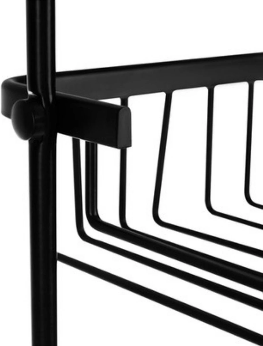 Recalma Doucherek 3 Laags - Monteren Zonder Boren - Zwart - Zuignap - Ook Voor Grote Flessen - Opbergrek Douche - 3 Etages 5 Recalma Doucherek 3 Laags - Monteren Zonder Boren - Zwart - Zuignap - Ook Voor Grote Flessen - Opbergrek Douche - 3 Etages - Afbeelding 5