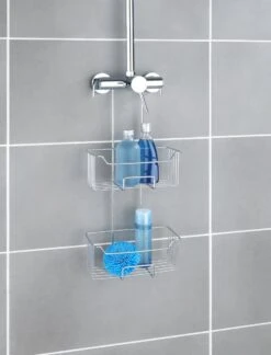 WENKO Doucherek Milo 2-laags 25x55cm RVS Glanzend - Doucherek Zonder Boren - Doucherek Hangend 10 WENKO Doucherek Milo 2-laags 25x55cm RVS Glanzend - Doucherek Zonder Boren - Doucherek Hangend -Badkamer Kast Winkel 914x1200 1