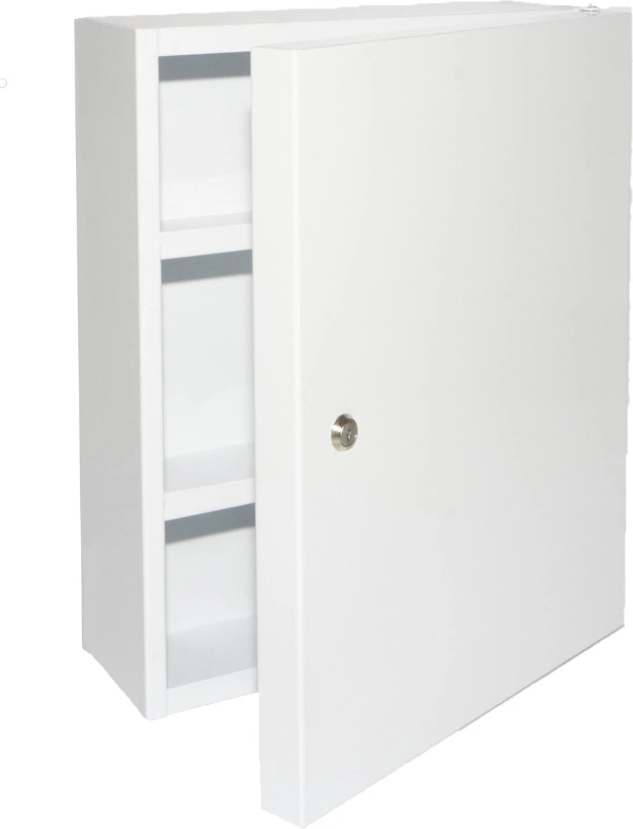 Culinorm Medicijnkast Van Staal Met Slot - 35cm X 45 Cm X 15 Cm - Wit 1 Culinorm Medicijnkast Van Staal Met Slot - 35cm X 45 Cm X 15 Cm - Wit