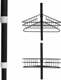 SensaHome Telescopisch Douche Rek Met 4 Lagen - Verstelbaar Bad / Douche Hoekrek Opbergrek - Uitschuifbaar Van 145-250 Cm - Zwart 17 SensaHome Telescopisch Douche Rek Met 4 Lagen - Verstelbaar Bad / Douche Hoekrek Opbergrek - Uitschuifbaar Van 145-250 Cm - Zwart -Badkamer Kast Winkel 918x1200 1