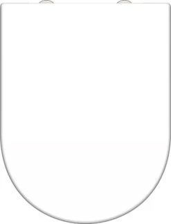 SCHÜTTE WC-Bril 82910 D-SHAPE WHITE - Duroplast - D-vorm - Soft Close - Afklikbaar - RVS-Scharnieren - Gelakt - Wit -Badkamer Kast Winkel 918x1200 5