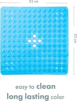 TranquilBeauty Vierkante Blauwe Douchemat, 53x53 Cm, Antislip, Machinewasbaar, Douchematten Met Antislip Zuignappen Voor Kinderen En Ouderen -Badkamer Kast Winkel 918x1200 8