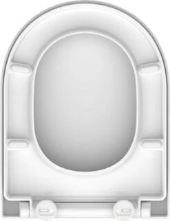 SCHÜTTE WC-Bril 82910 D-SHAPE WHITE - Duroplast - D-vorm - Soft Close - Afklikbaar - RVS-Scharnieren - Gelakt - Wit -Badkamer Kast Winkel 920x1200 4