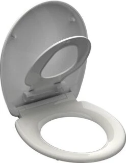SCHÜTTE WC-Bril 82940 FAMILY WHITE - Duroplast - Soft Close - Afklikbaar - Geïntegreerde Kinderzitting - Gelakt - Wit