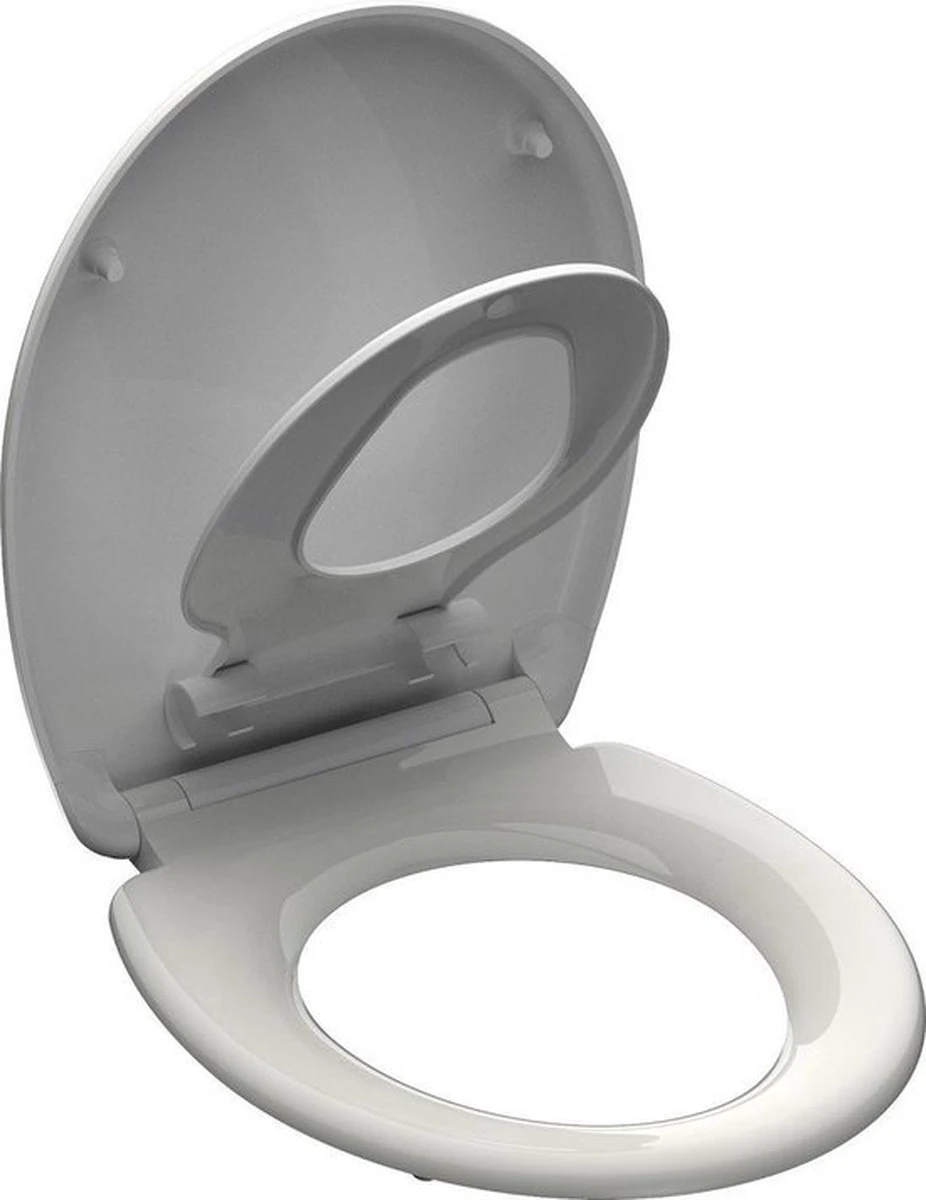 SCHÜTTE WC-Bril 82940 FAMILY WHITE - Duroplast - Soft Close - Afklikbaar - Geïntegreerde Kinderzitting - Gelakt - Wit
