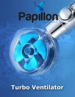 Papillon Douchekop - Turbo Hoge Druk - Met Waterfilter - Blauw -Badkamer Kast Winkel 929x1200 3
