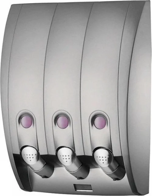 Zeepdispenser - Muur - Zeeppompje - 3 Kamer - 3 Reservoirs - 3 X 350ml - Hangend - Wandmontage