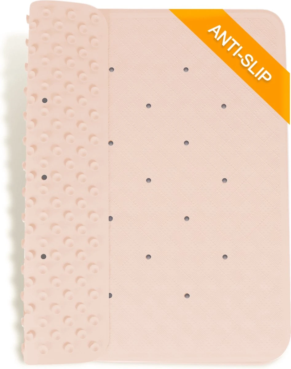 Douchemat Antislip Zalmkleur - 53 X 53 Cm - Antislipmat Douche - Badmat 1 Douchemat Antislip Zalmkleur - 53 X 53 Cm - Antislipmat Douche - Badmat