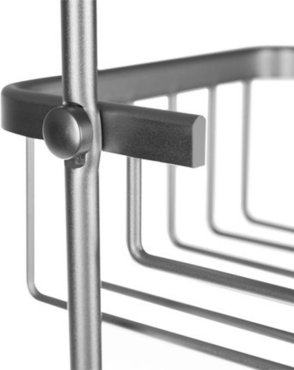 Recalma Doucherek 3 Laags - Monteren Zonder Boren - Zilver - Zuignap - Ook Voor Grote Flessen - Opbergrek Douche - 3 Etages 5 Recalma Doucherek 3 Laags - Monteren Zonder Boren - Zilver - Zuignap - Ook Voor Grote Flessen - Opbergrek Douche - 3 Etages - Afbeelding 5