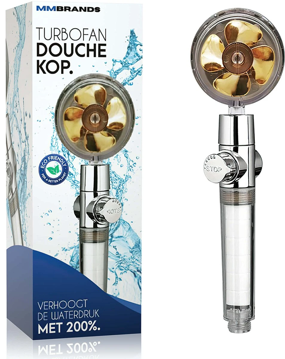 MM Brands Waterbesparende Douchekop - Handdouche Met Hoge Druk - Regendouche Waterbesparend 1 MM Brands Waterbesparende Douchekop - Handdouche Met Hoge Druk - Regendouche Waterbesparend