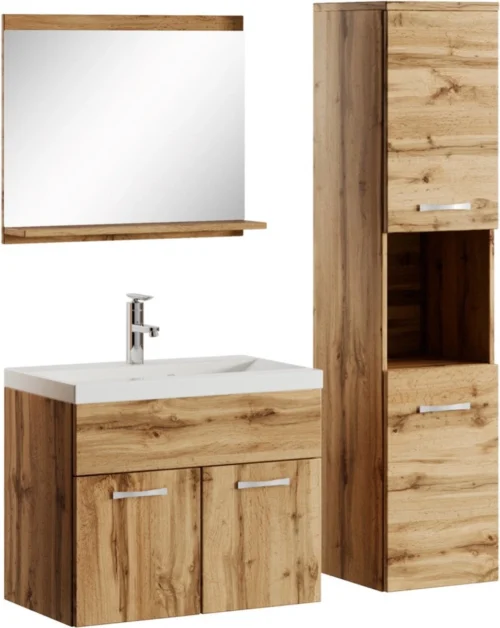 Badplaats Badkamermeubel Set Montreal 60 Cm X 35 Cm - Eiken - Badmeubel Met Spiegel En Zijkast 18 Badplaats Badkamermeubel Set Montreal 60 Cm X 35 Cm - Eiken - Badmeubel Met Spiegel En Zijkast -Badkamer Kast Winkel 955x1200 3