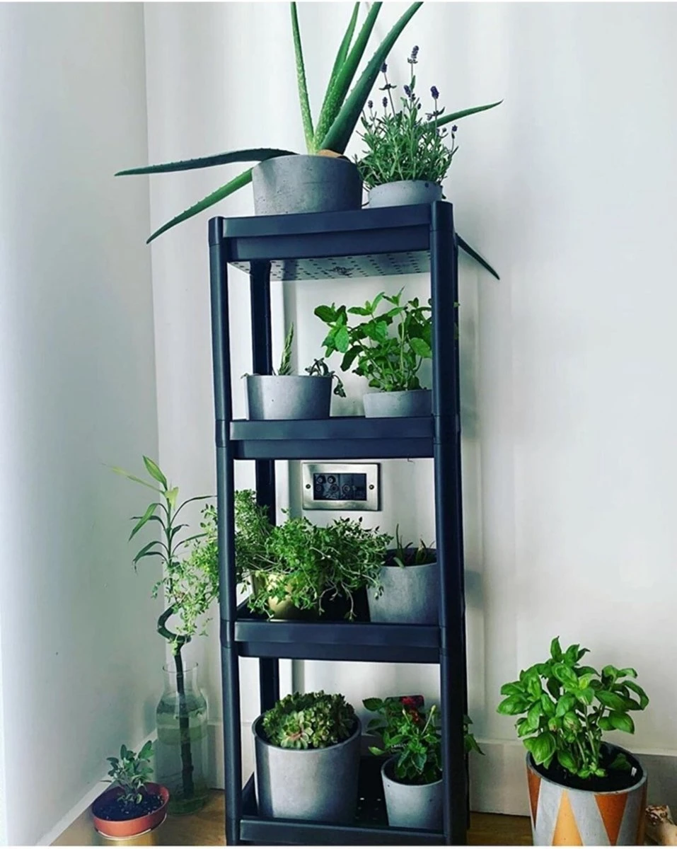 Merkloos Badkamerrek - 4 Etages - Keukenrek - Opbergrek - Staand Badkamerrek - Zwart - 100x36x23 CM 4 Merkloos Badkamerrek - 4 Etages - Keukenrek - Opbergrek - Staand Badkamerrek - Zwart - 100x36x23 CM - Afbeelding 4